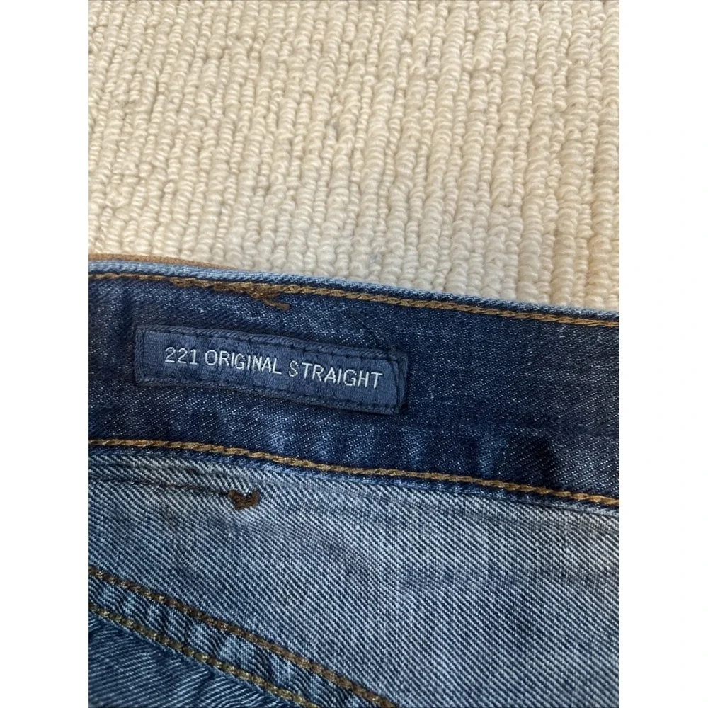 Lucky Brand Men's 36x32 221 Original Straight Jeans Cotton Linen Blend